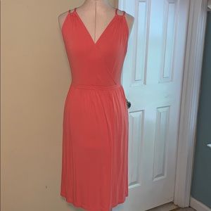 Banana Republic mock wrap dress with pockets